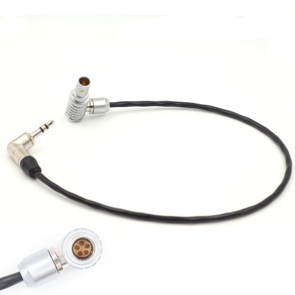 Right Angle Camera Connection Cable Arri Alexa XT Timecode Lemo 5 Pin To Jack 3.5mm