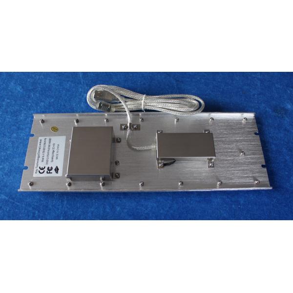 Mini Size Ruggedized Panel Mount Keyboard Fn Keys Trackball Rear Panel Mounting