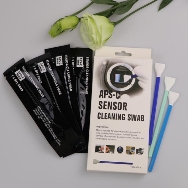 16mm Microfiber APS-C Cleaning Camera Sensor Swabs V Shape Individual Packing