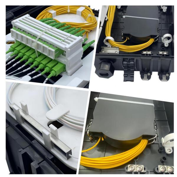 FTTH Drop Cable Splitter Distribution Box 24cores 18pcs SC Adapter