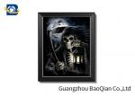PET / PP 3D Lenticular Pictures , 3D Printing Service Atrocious Ghost Skull Wall