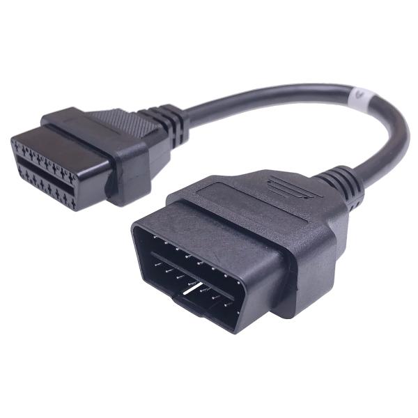 16 Core OBD2 Cable Adapter for Automotive OBD2 Extension Connection Universal Car Fitment 1.5M