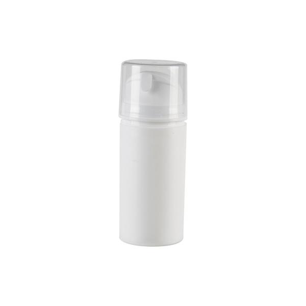 Wholesale Square PP Airless Bottle with Plug and Over Cap for Customized Printing Cosmetic Packaging
