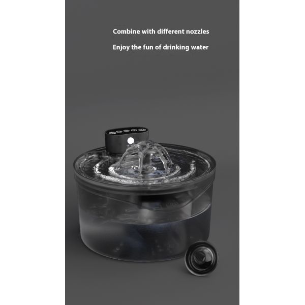 Automatic Wireless Charge Induction Intelligent Pet Water Dispenser Eco-Friendly Waterproof IPX7 Portable Bottle Cat Dog Feeder