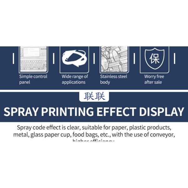 Industrial Assembly Line CIJ Inkjet Printer with Quick Drying Ink and Screen Editing