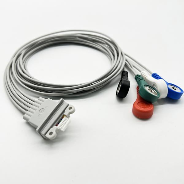 Schiller Plus 5 Lead Holter ECG Cable For AR12 Plus AR4 Plus FD5