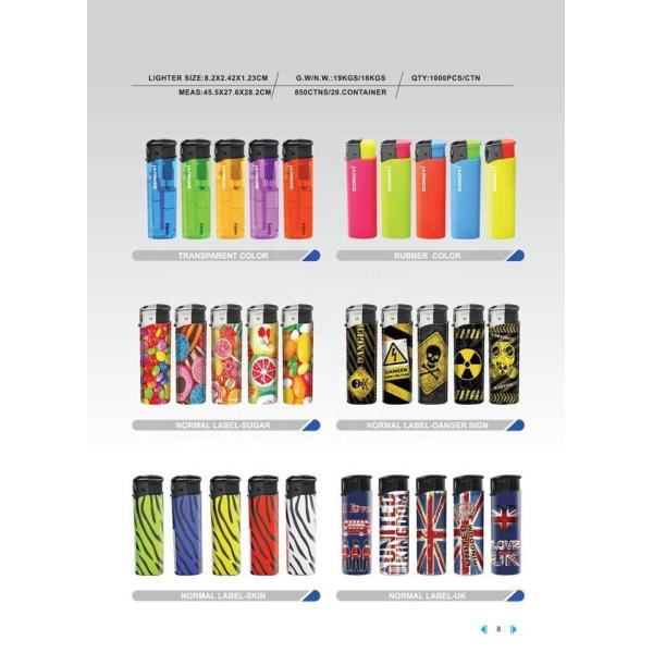 Portable Colorful Plastic Disposable and Refillable Torch Lighter for Electronic Devices