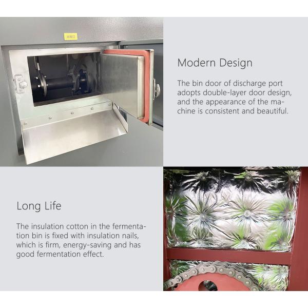 Microbial Fermentation Commercial Composting Machine 380V Food Waste Disposer Machine