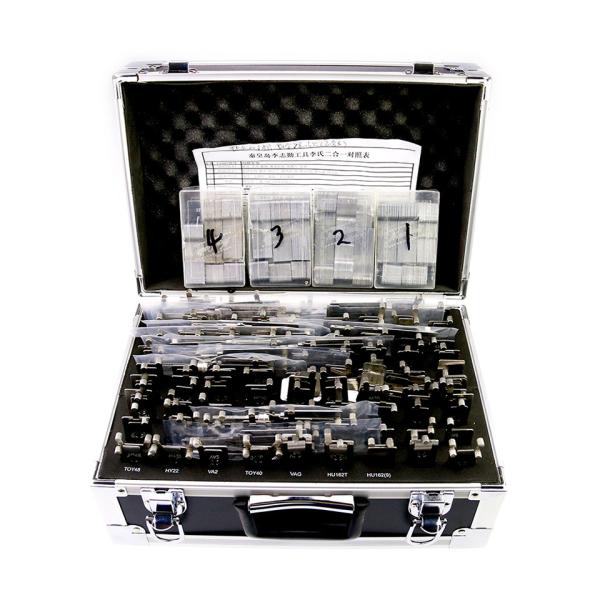 Mr. Li Original Lishi 2in1 Decoder and Pick – 93 Pieces Full Set w/ Storage Case