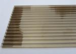 Color Bronze 6mm / 8mm Double Wall Polycarbonate Greenhouse Panels Multi Purpose
