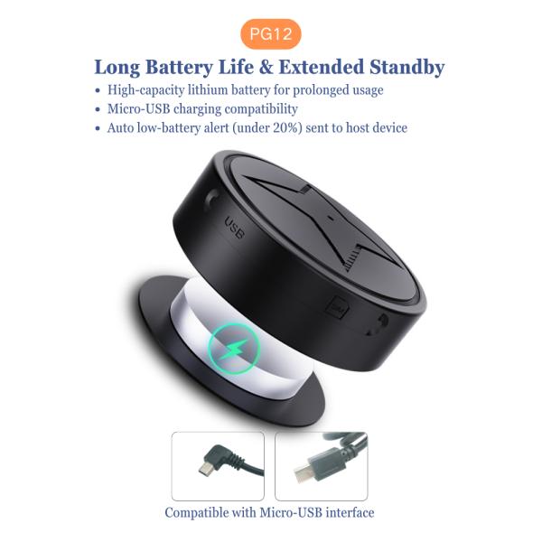 PG12 Super Mini Round 2G GPS Tracking Device with Timestamp for Logistics Fleet Management Cargo Vehicle Pet Car Anti-lost and Safety