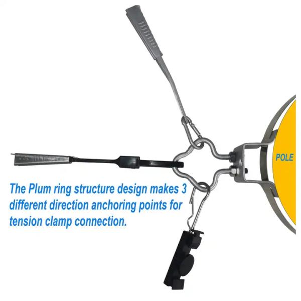 FTTH Accessories Cable S Clamp Fixed Drop Wire Open Clamp For Outdoor Drop Cable