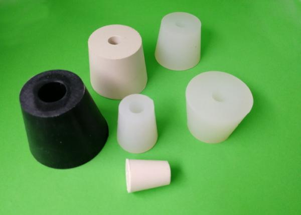 Buy Epdm Silicone NBR Rubber Stopper With Hole Cone Shape High Temperature Resistance at wholesale prices
