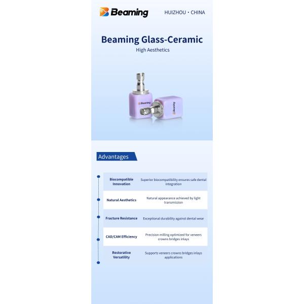 Beaming Dental Glass Ceramics Teeth 16 Color flexural strength
