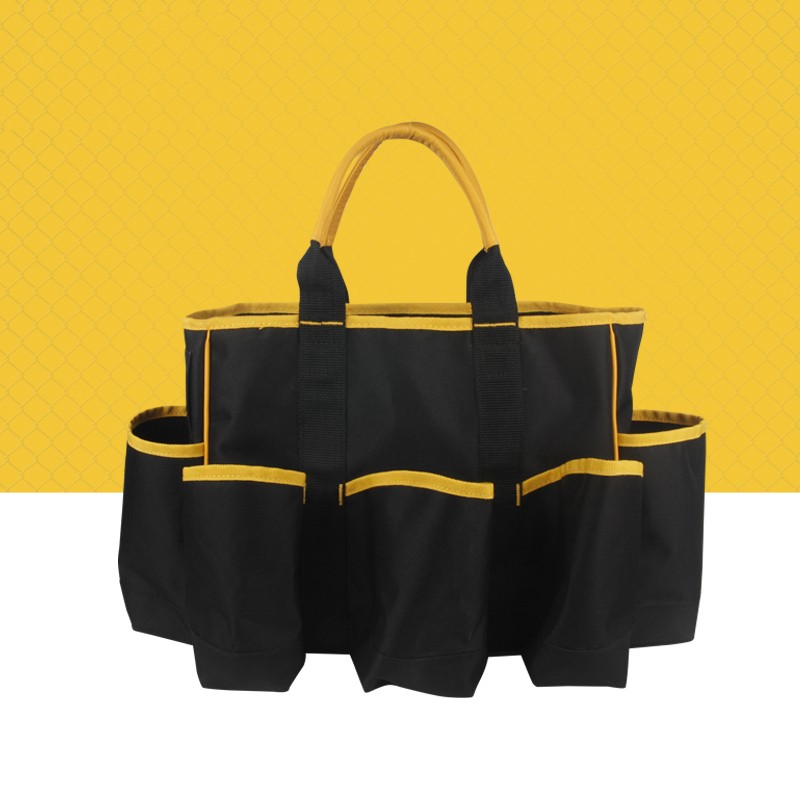 Customized Carpenter Gardening Plumber Multi-Functional Organizer Kit Open Top Electrician Tool Bag