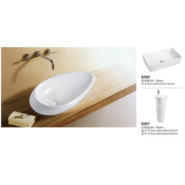 Modern Sanitary Ware Thin Edge Cabinet Wash Basin For Bathroom