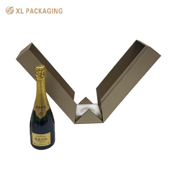 Double Side Open Paper Gift Box for Whisky Wine Alcohol Packaging Display