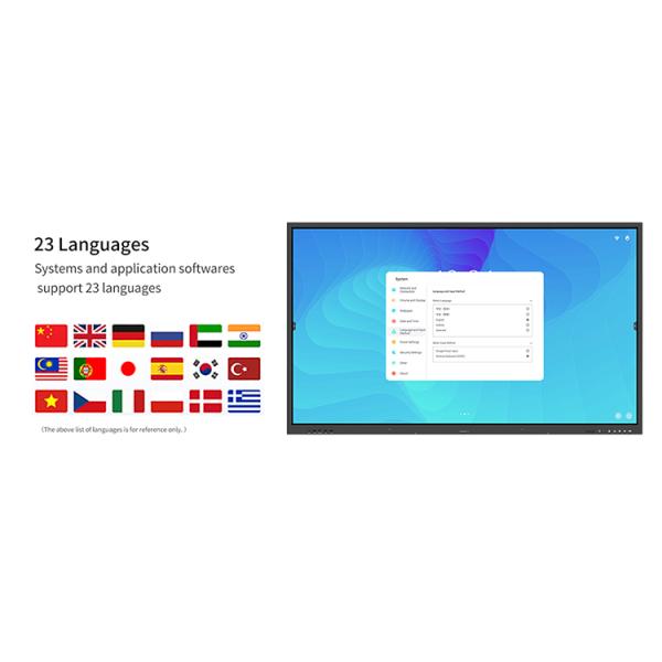Interactive Flat Panel Dual System Whiteboard Interactive Whiteboard Display Electronic White Board Smart Board for Classroom