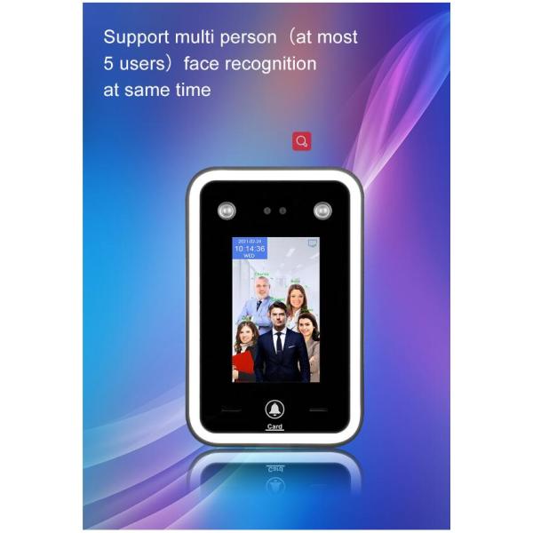 AI 4.3 Inch Face Detection Access Control System RFID Card Attendance Terminal