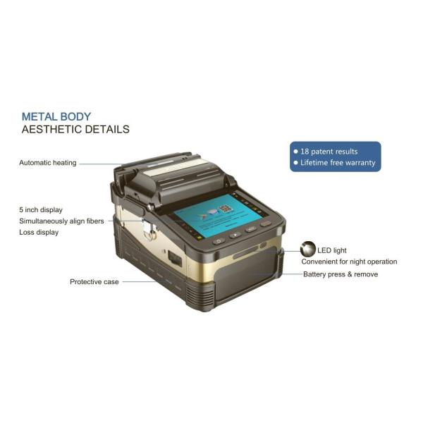AI8 Fiber Optic Splicing Machine Core Alignment FTTH Drop Cable Fusion Machine KCO-AI7