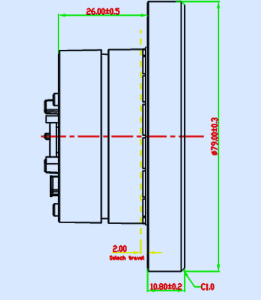2.1 Inch IPS Tft Lcd 480x480 8 Pins UART Interface 350 Cd/M2