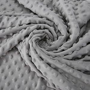 Baby Soft Minky Dot Blanket Grey 40*30 Inches Multifunctional Blanket With Silky Satin Backing
