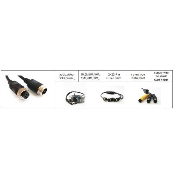 M8 IP67 Power Extension Cable , Customized Conductor LED Display Power Cable Wire