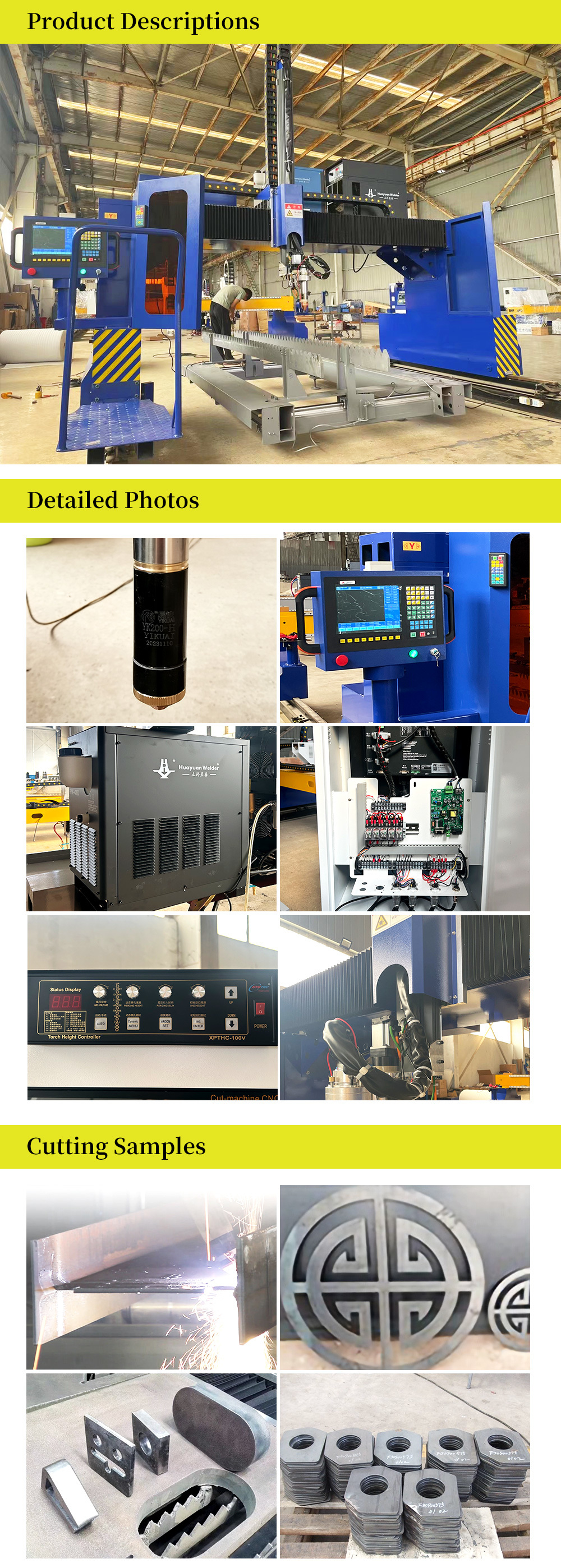 Automatic H Beam CNC Plasma Cutting Machine Customized 2 Years Warranty