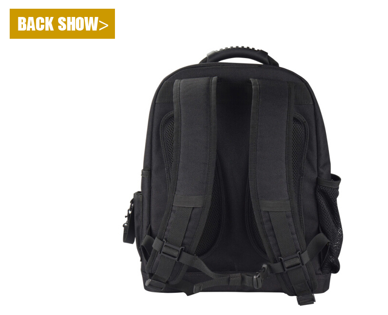 Professional Custom Logo Large Capacity 1680D Tool Bag Tools Backpack Bag