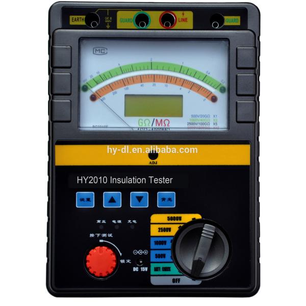 1000V 2500V Megger Insulation Tester With Real Time Industrial Microcomputer Operating System