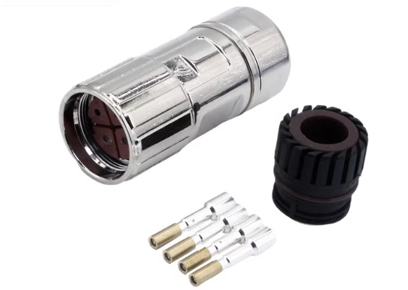 Applicable to Siemens V90 servo power line straight plug 4-core connector 6FX2003-0LL13/0LL13