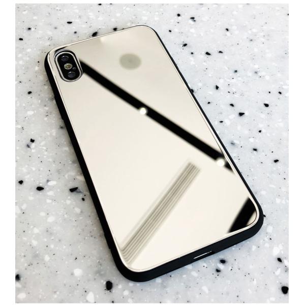Electroplated Finish Mirror Girly Makeup Phone Cases / Iphone 7 Plus Protective Case