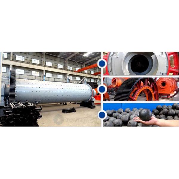 Overflow Type Gold Mineral Ball Mill Grinding Machine For Ore Processing