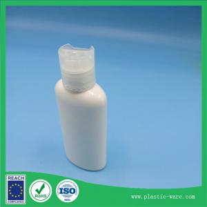 China 100ml white color lotion sunscreen bottle with pet plastic cap cosmetic pet bottle on sale