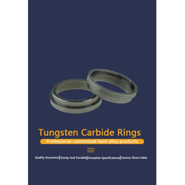 Custom Cemented Tungsten Carbide Sealing Ring Pressure-resistant Non-deformable for Sealing and Protecting Mechanical Equipment