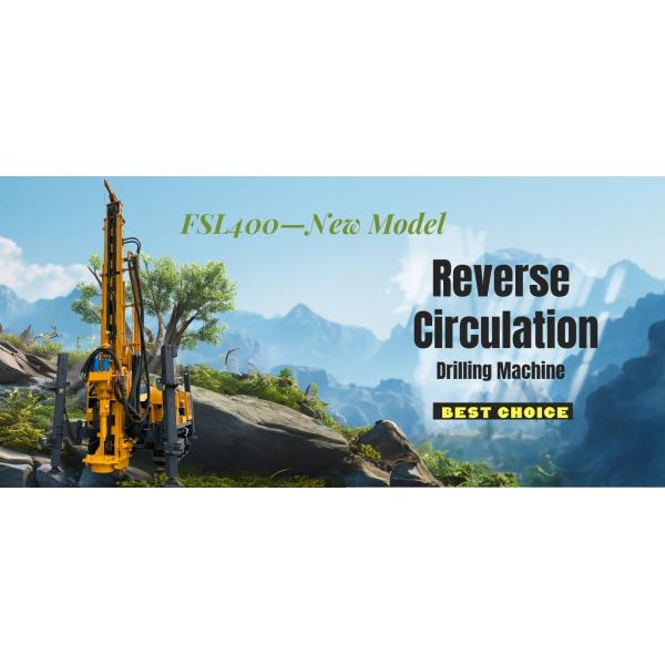 Fsl400 400m Depth Reverse Circulation Drilling Rig RC Drilling Rig For Exploration