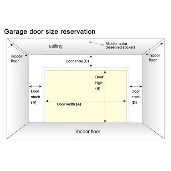 Customizable Automatic Factory Overhead Sectional Industrial Door With Pedestrian Gate and Window