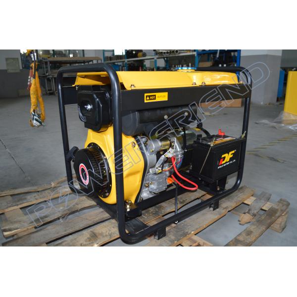 Rated Power 6kw Small Portable Generators Open Type Fuel High Efficient