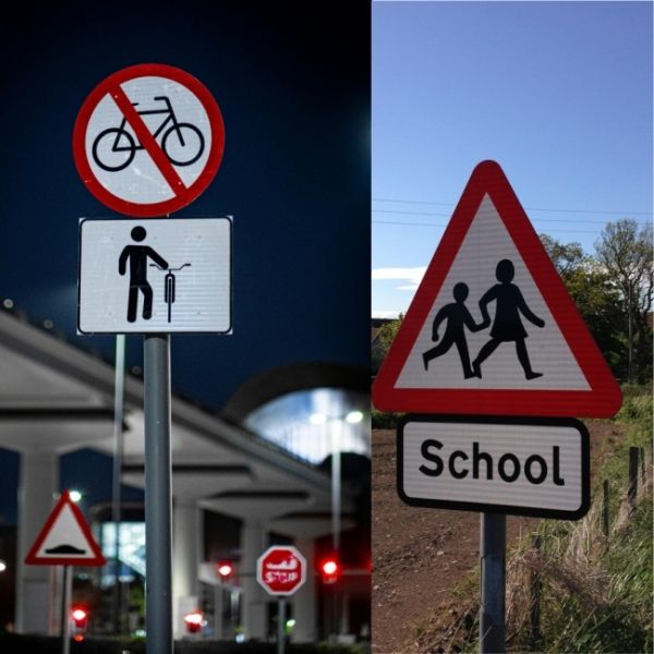 Durability Microprismatic EGP Reflective Sheeting For Priority Road Signs