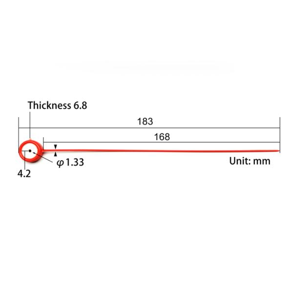Easy Break Mini Pull Tight Tamper Proof Plastic Security Seal with 69N Tensile Strength and Laser Print