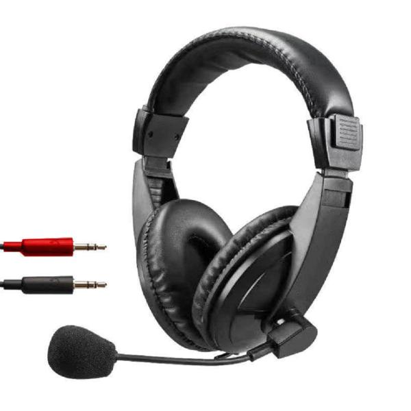 Noise Cancelling Headset With Dual Connection Modes Simple Controls For Office Gaming
