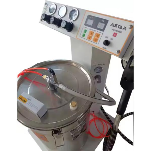 12V Electrostatic Powder Coating Machine For Wheels Steel Substrate