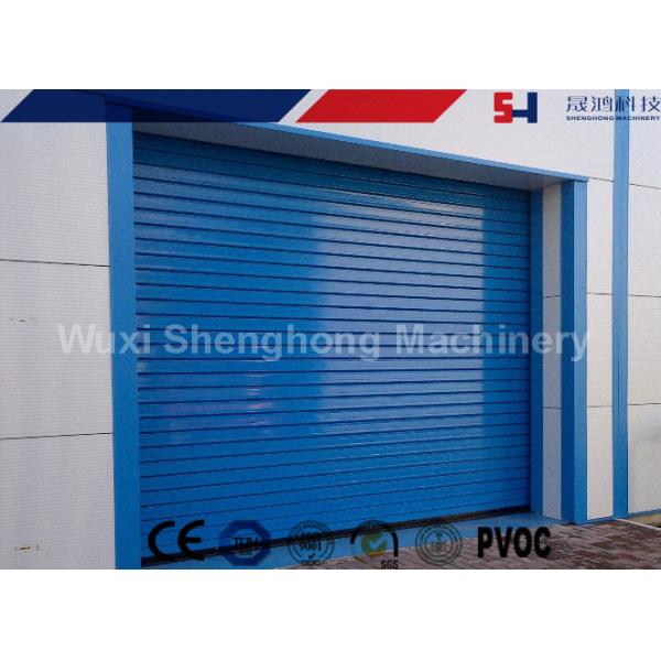 Double Layer Insulated Rolling Shutter Door Making Machine 5T Hydraulic Decoiler