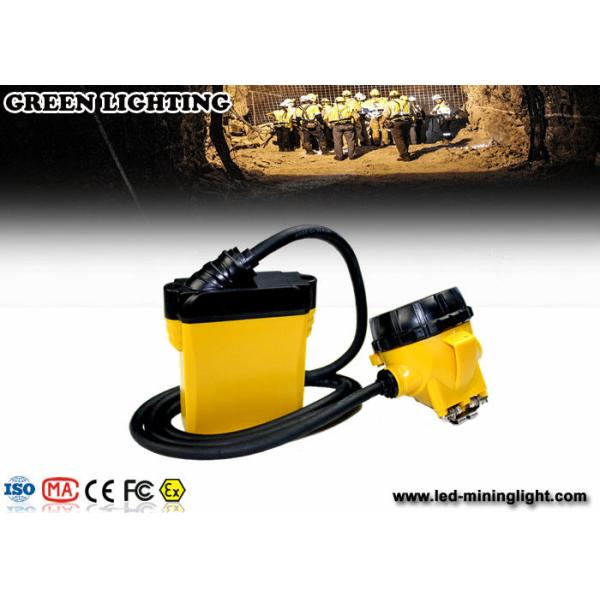 25000lux Rechargeable LED Headlamp with Cable , Explosion Proof Miners Light for Hard Hats