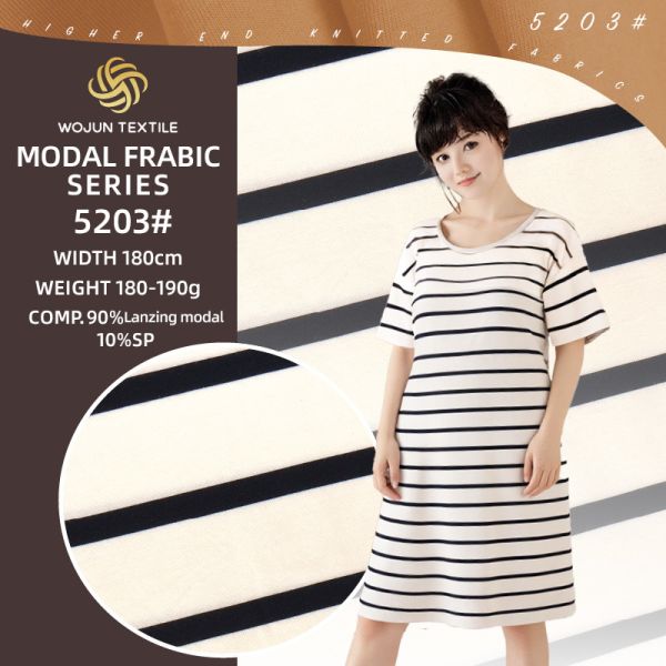 Comfortable And Elastic,Flexible In Customization, Striped Material Fabric For Home Wear