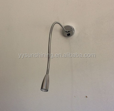 12V Flexible Arm Reading Light with USB Charging Socket for Dimming Spotlight 3W 85lm/w