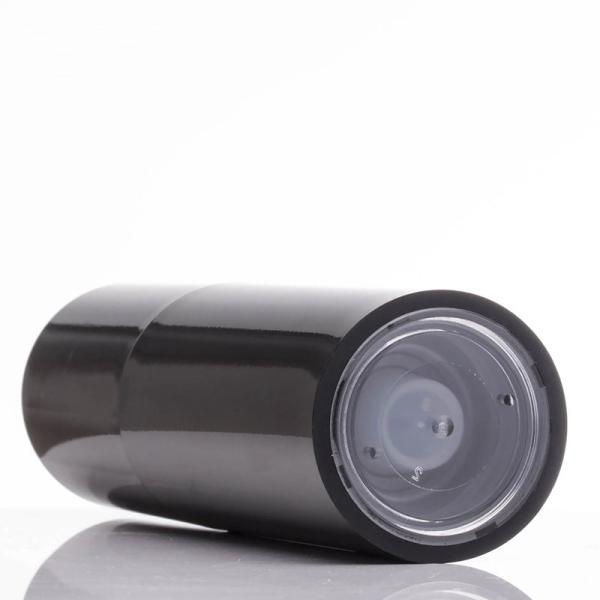 OEM PET Black Airless Lotion Pump Bottle 15ml 30ml 80ml
