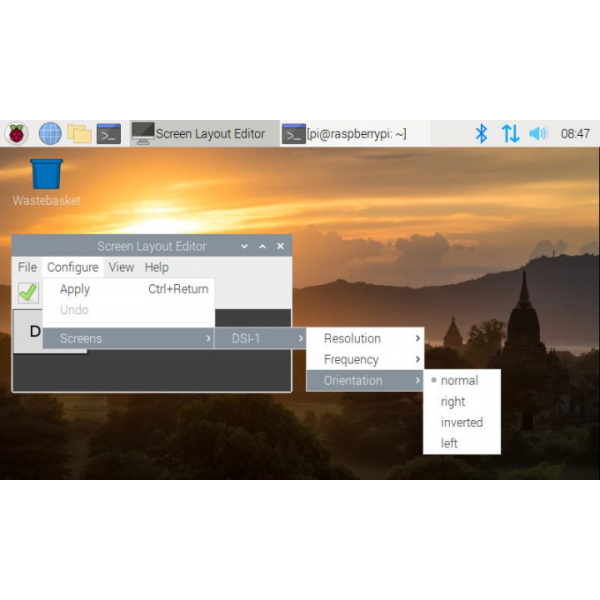 800x480 IPS TFT Screen 5 Inch Raspberry Pi Touch Display YQ84-5DSI
