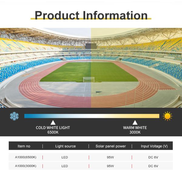 1000W Integrated Solar Street Light Remote Motion IP65 Sensor With Lithium Battery Pole