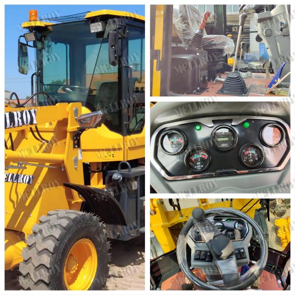 Front Construction Disc Brake Wheel Loader Equipment 3340 Kg Operating Weight